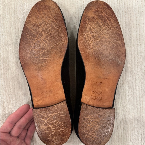 Tricker's Black Loafers Sleek Slip-Ons - Picture 9 of 12